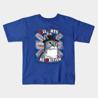 All Cats Are British Kids T-Shirt